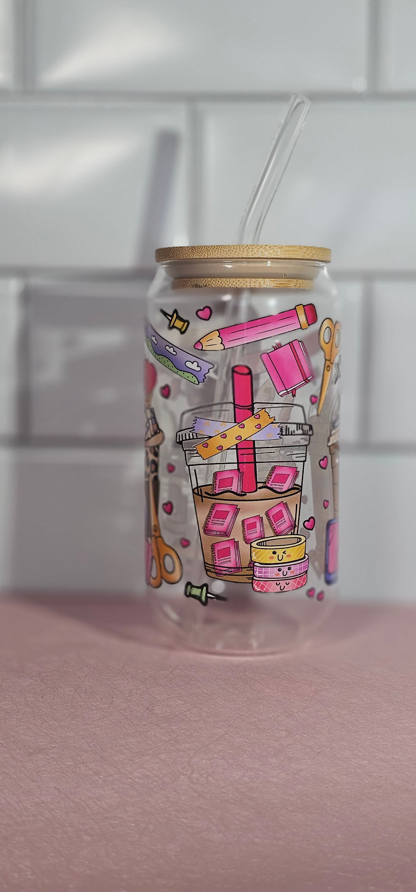 Bit first coffee libby glass can cup