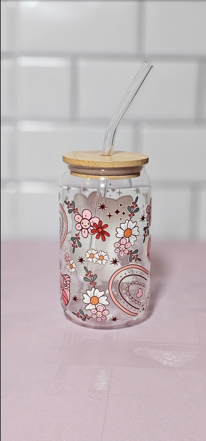 Kitty libby glass can cup