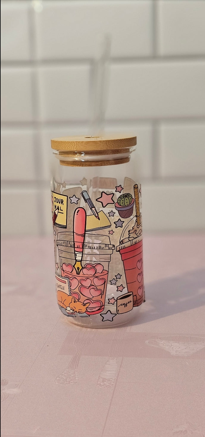 Boss baby libby glass can cup